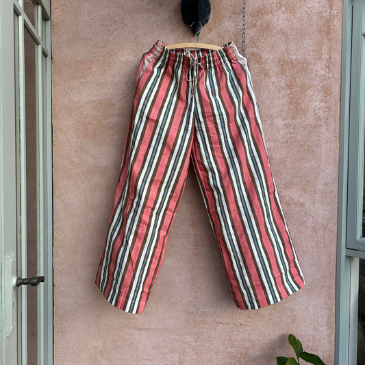 Mandalay Designs Palazzo Pants in red stripes