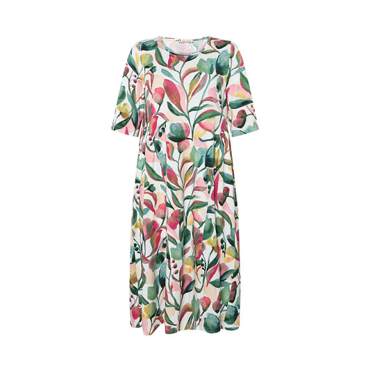Saida cotton dress by Mansted in green
