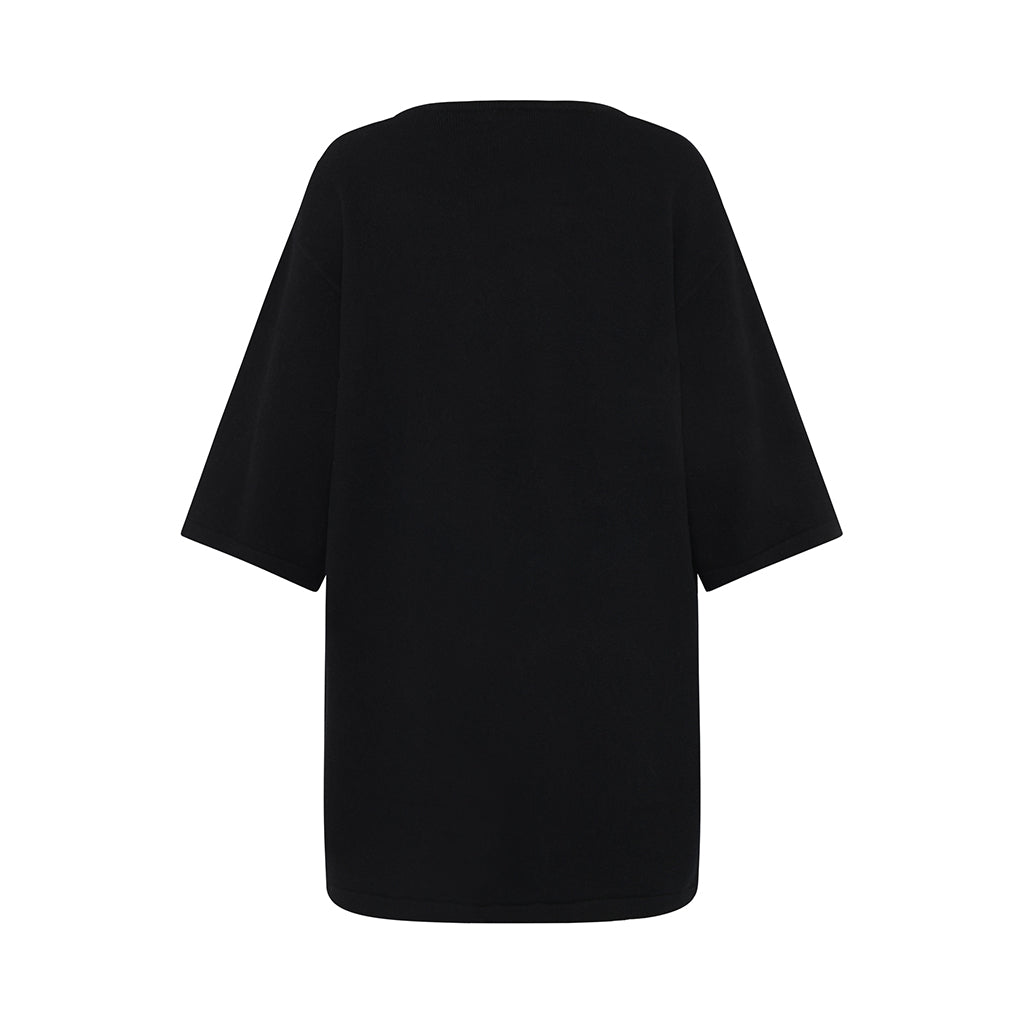 Back of the Harmony wool Jacket in Black by Mansted for women