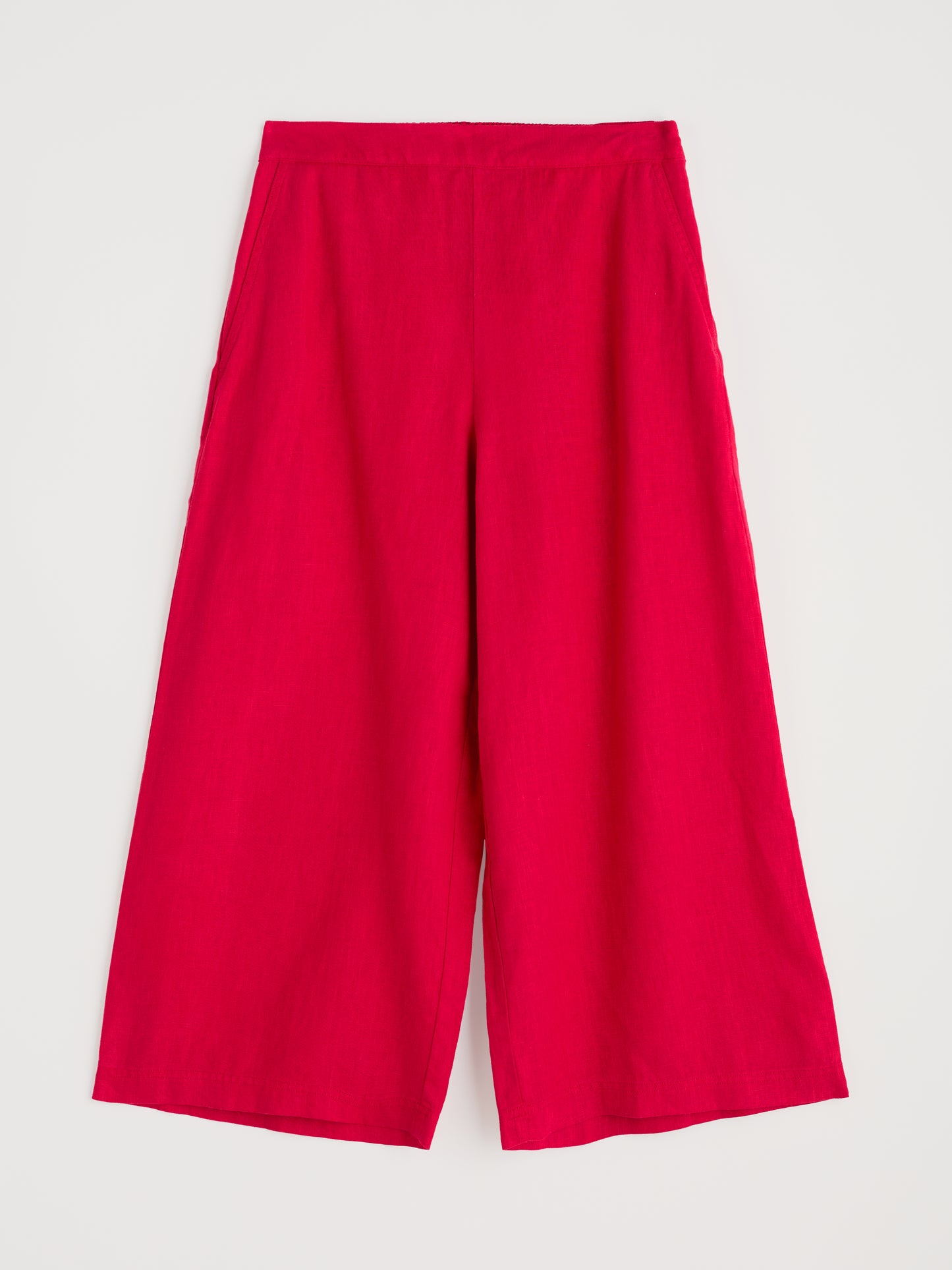 Flat lay of the Merrivale Culottes in Scarlet red by SEASALT