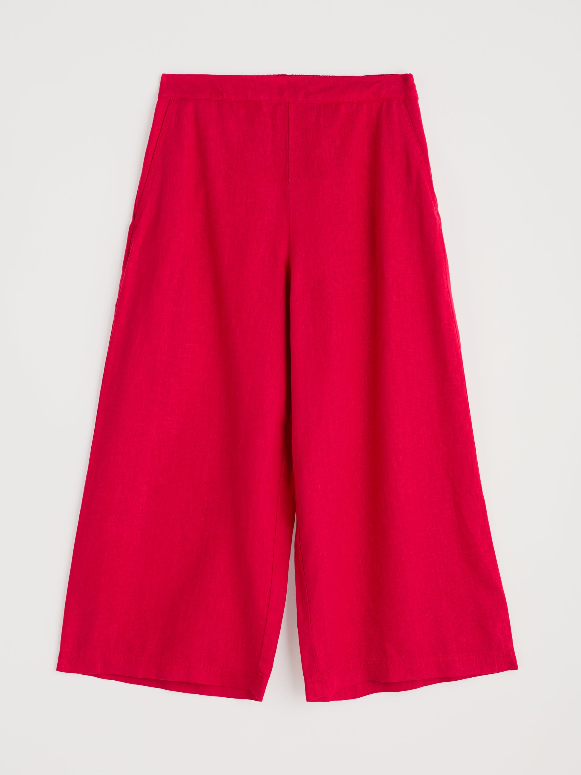 Flat lay of the Merrivale Culottes in Scarlet red by SEASALT