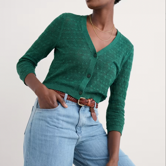The Sweet Day Cardigan in Pine Shoots for women by SEASALT