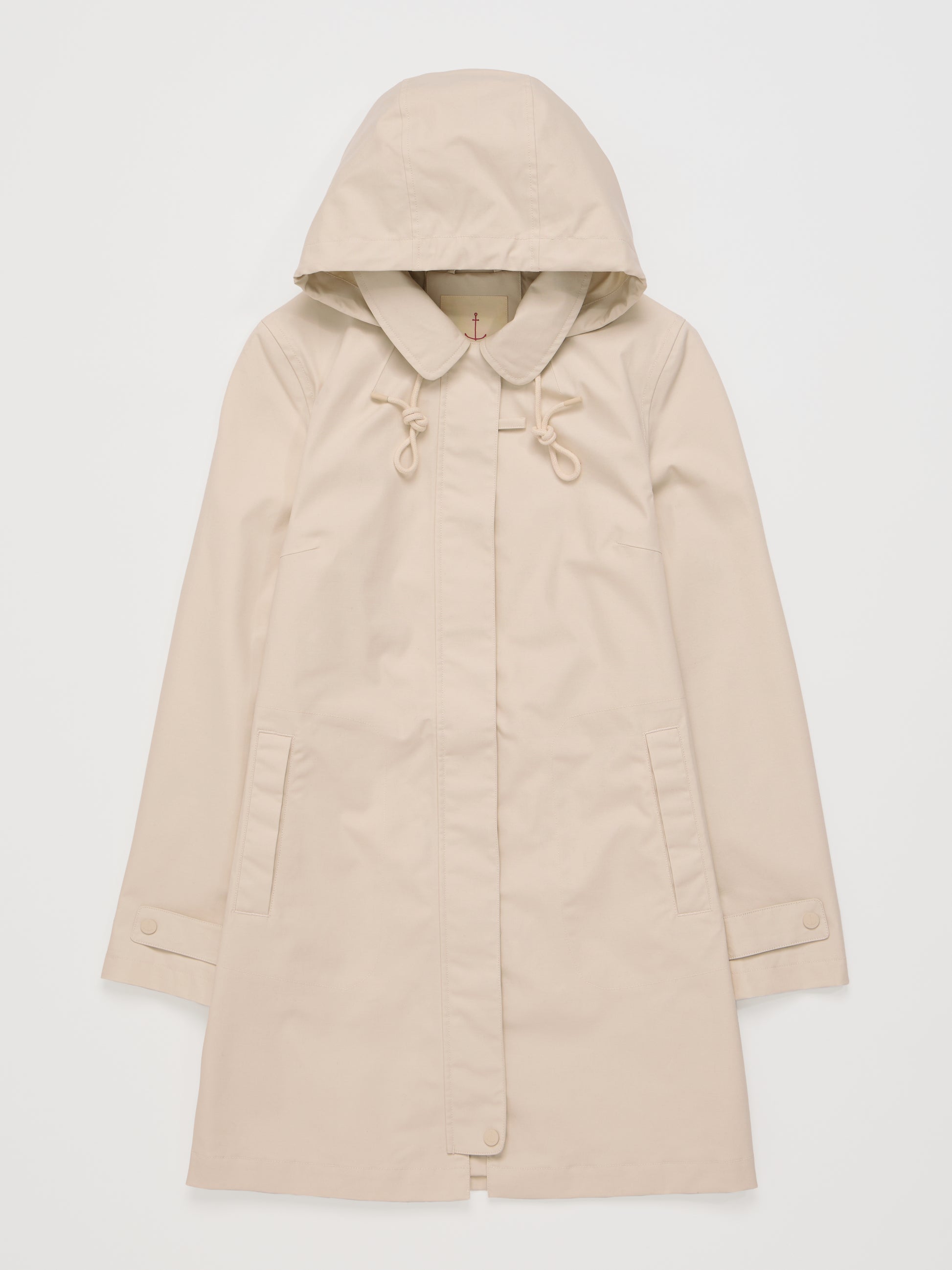 The Cloudburst Mac Raincoat in Limestone by SEASALT for women