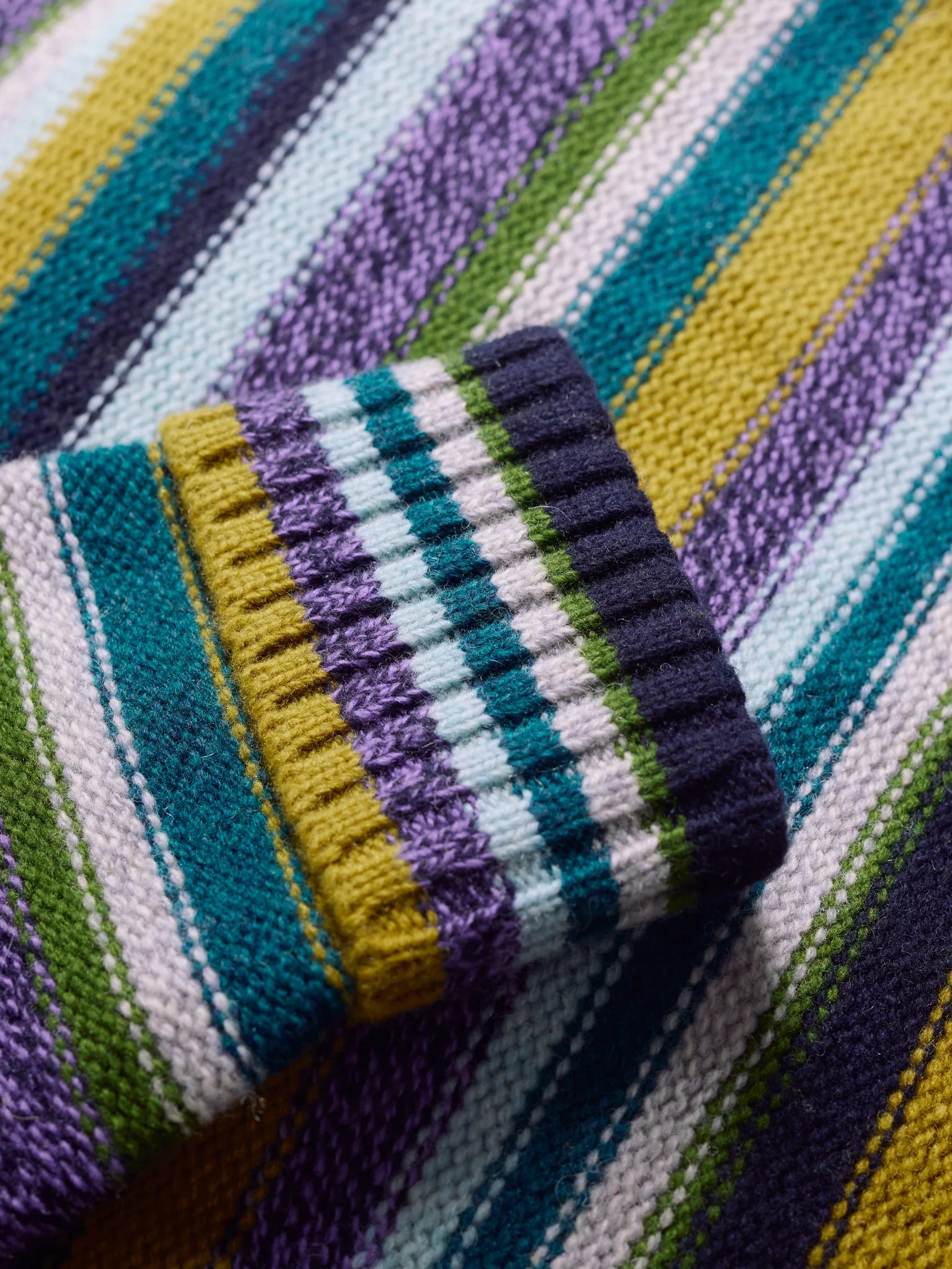 Close up of wool knit of the Braque Jumper by SEASALT