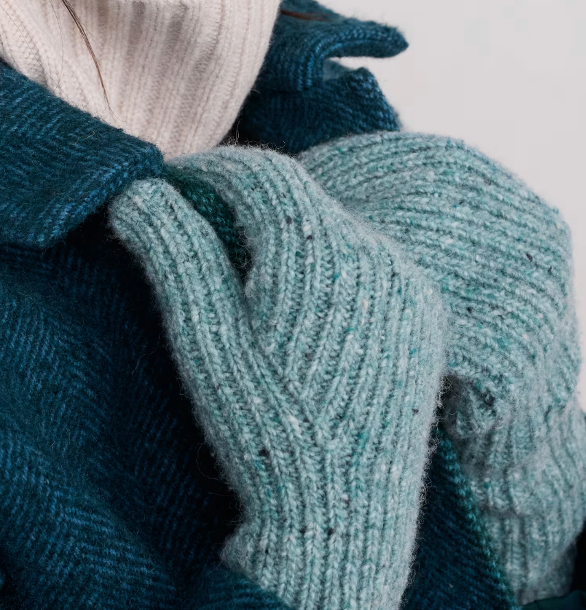 SEASALT's Driftmaker Knitted Mittens in Lichen