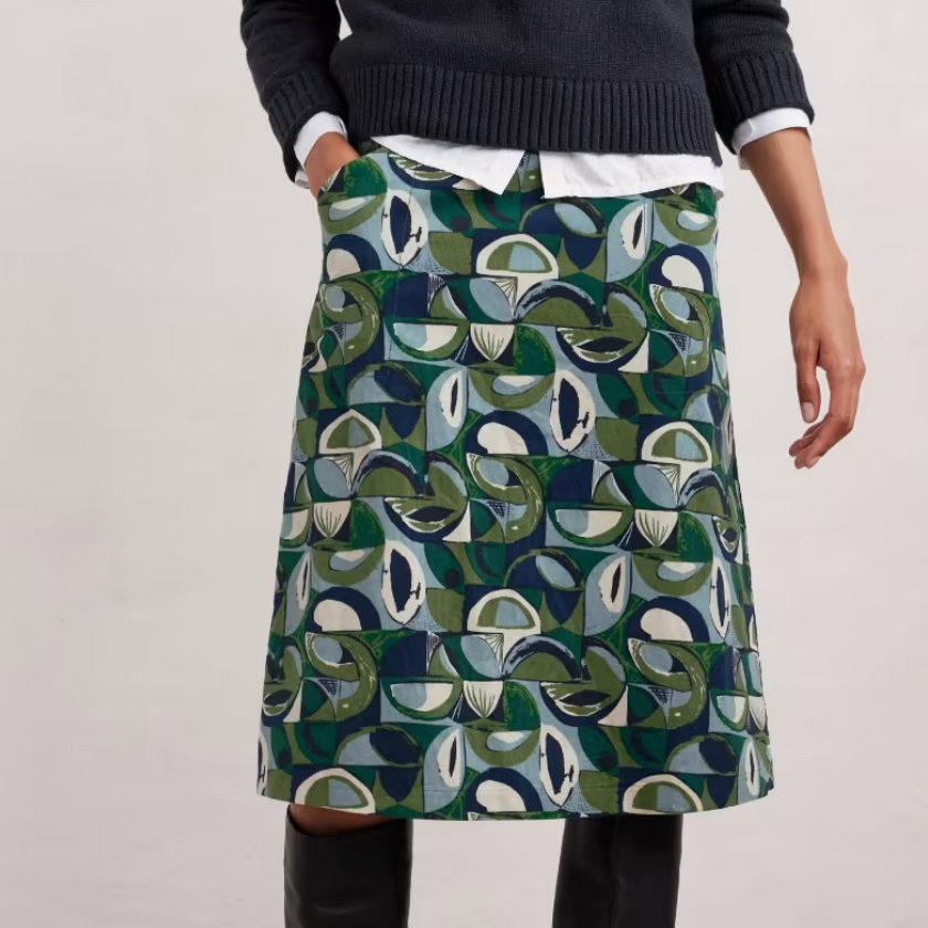 SEASALT's Forest View Skirt in Land Forms Cut Grass