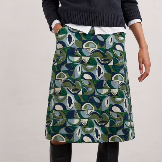 SEASALT's Forest View Skirt in Land Forms Cut Grass