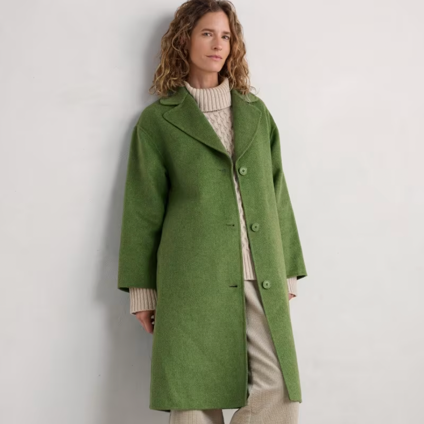 SEASALT's Pensilva Coat in Cut Grass green