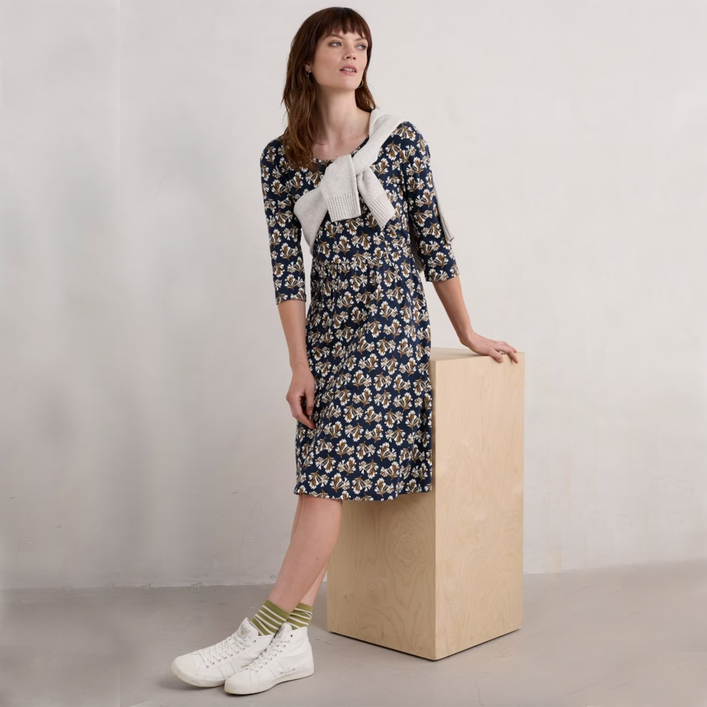 SEASALT's Enor 3/4 Sleeve Dress 