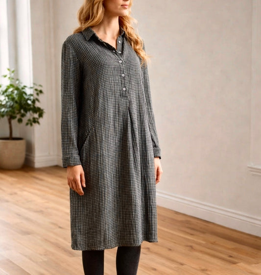 Bibico Alexa dress in grey check