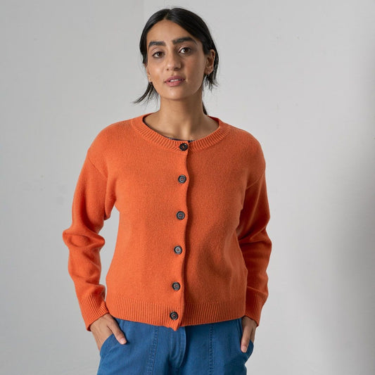 Bibico Eva Classic Cardi Mandarin Front View Berrimas Overflow