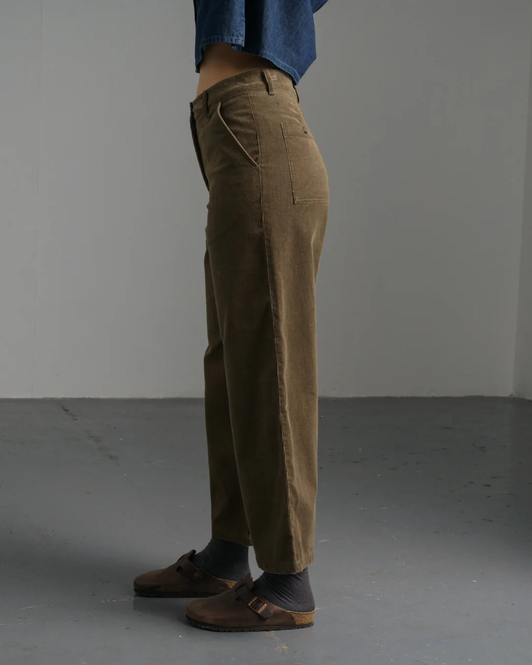 Harper cord trousers from Bibico in Dark sand