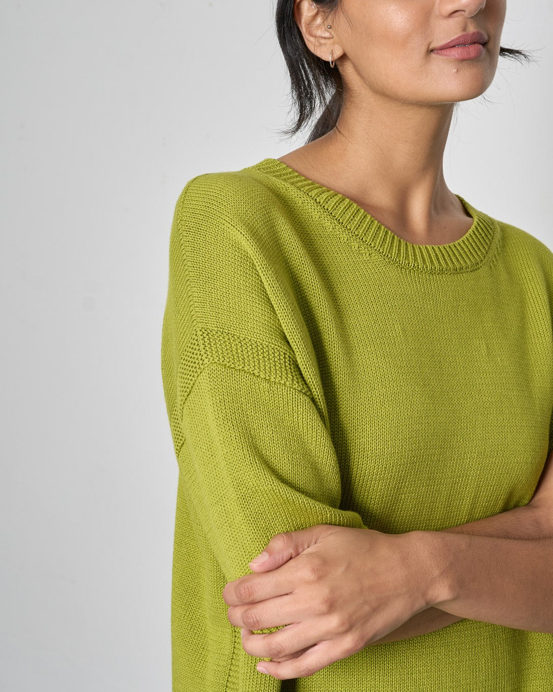 Bibico Lisa Knitted Top Citronelle Close Up Berrimas Overflow