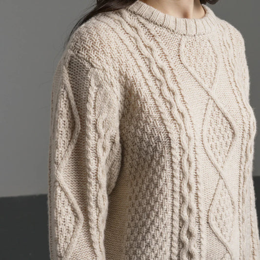 Bibico Cable jumper in cream