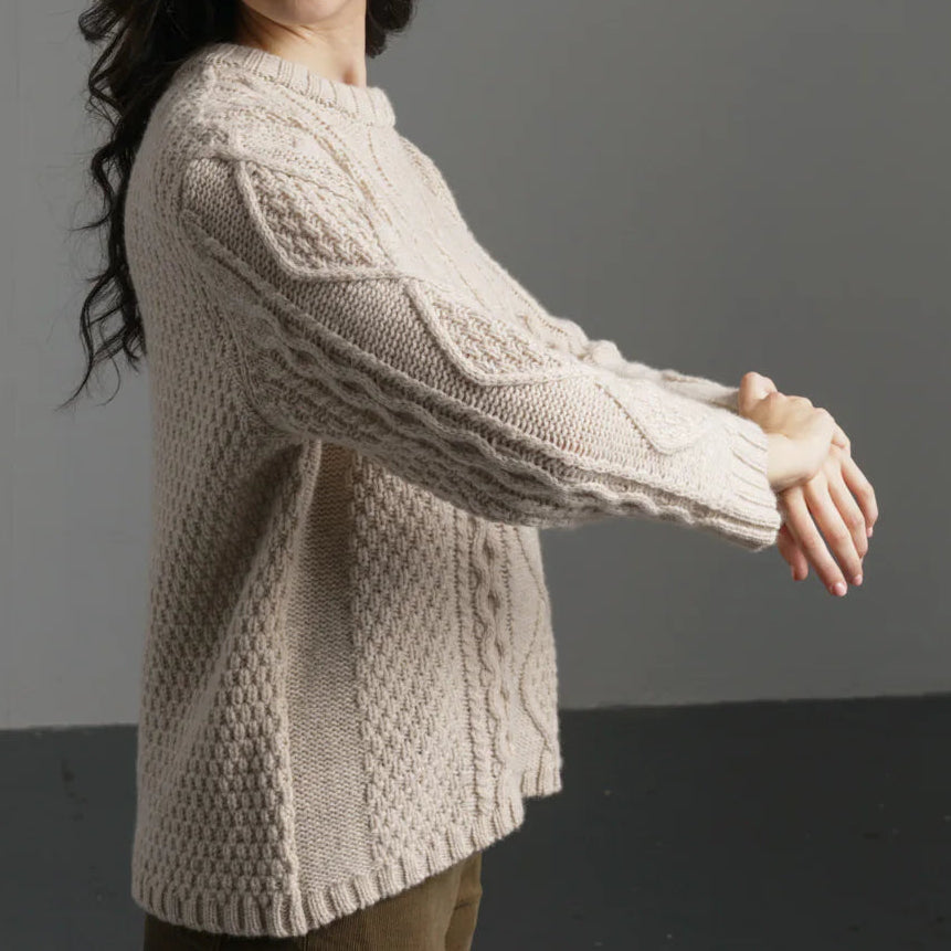 Bibico Margot wool cabled jumper