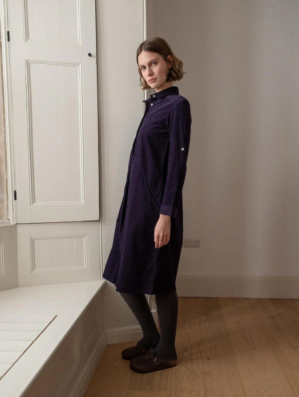 Bibico alexa shirtdress in navy cord