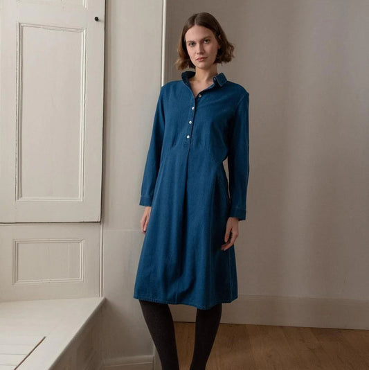 Bibico Alexa shirt dress in cotton denim