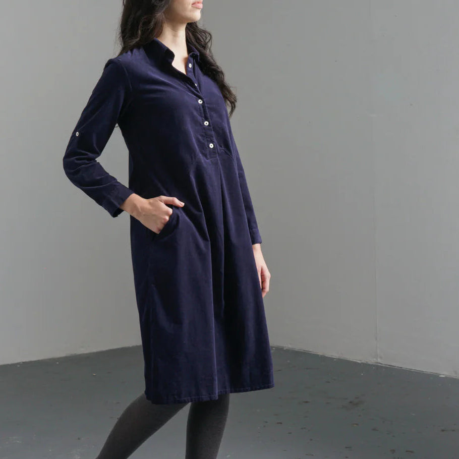 Bibico natural fibres. Cord shirtdress