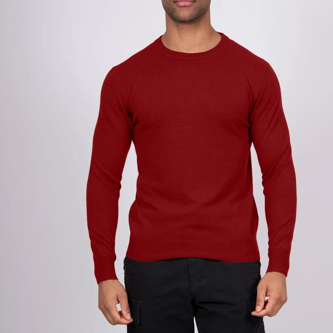 Men's jumper in wool. Red