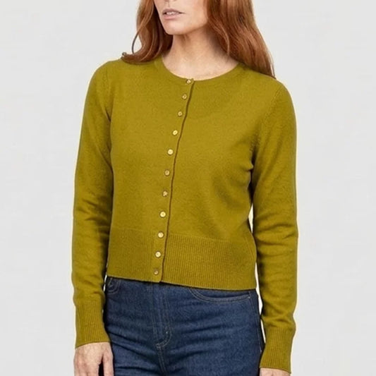 Bridge and Lord Cropped cardi in green