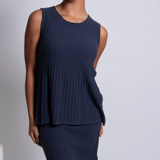 Bridge and Lord rib sleeveless top.