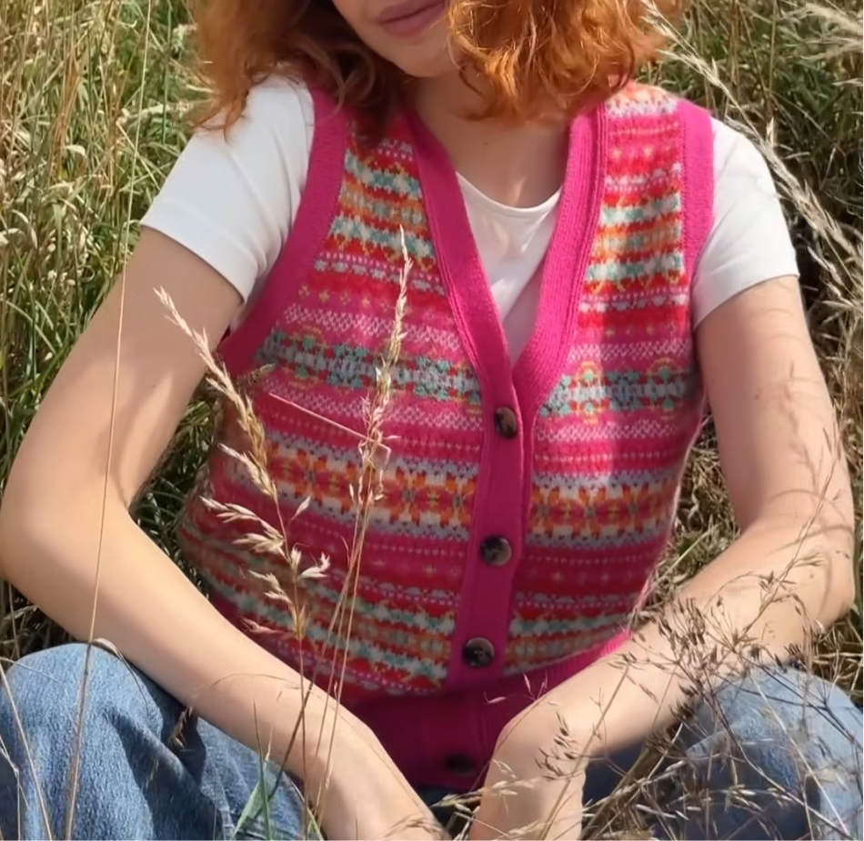 Eribe - Kinross Waistcoat - Foxglove