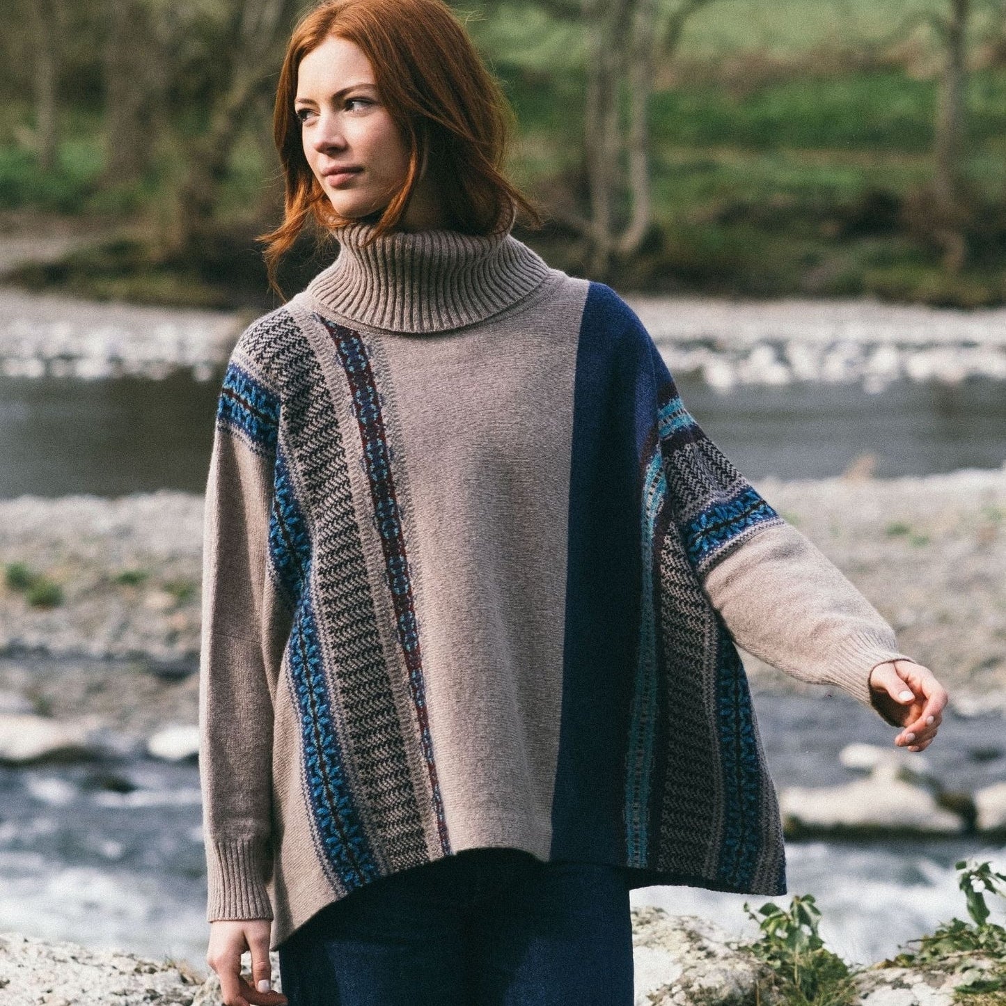 Cowl jumper Fairisle Eribe