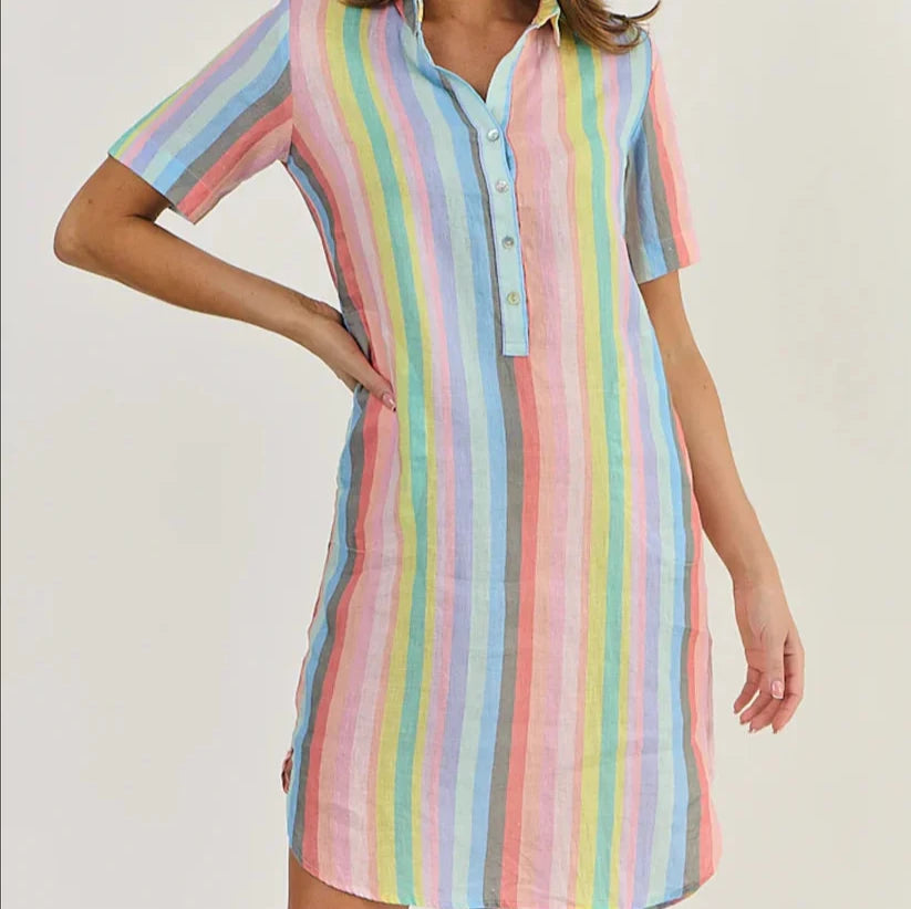 Linen Shirtdress - Paradis