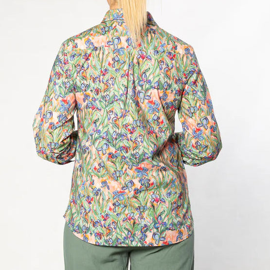 Cotton print shirt for women.