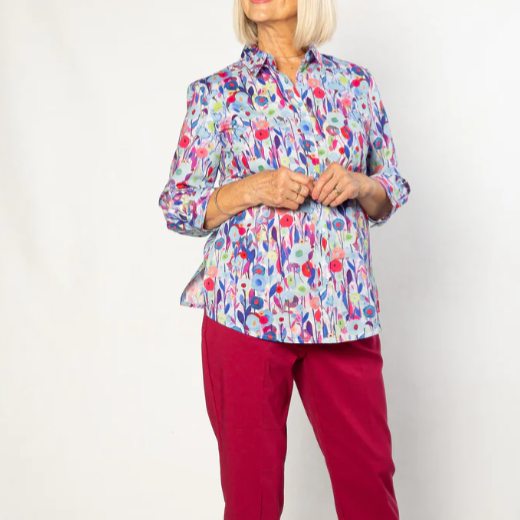 Equinox shirt in poppies