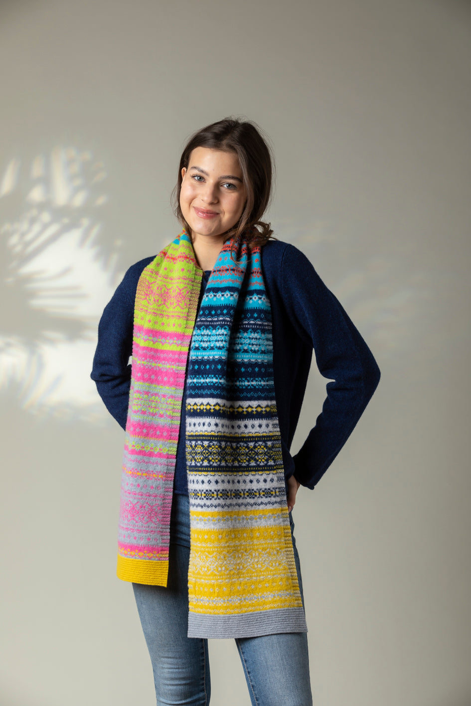 Eribe's Alloa Fair Isle Scarf in Festival