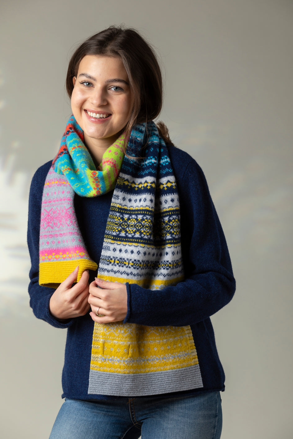 Eribe's Alloa Fair Isle Scarf in Festival