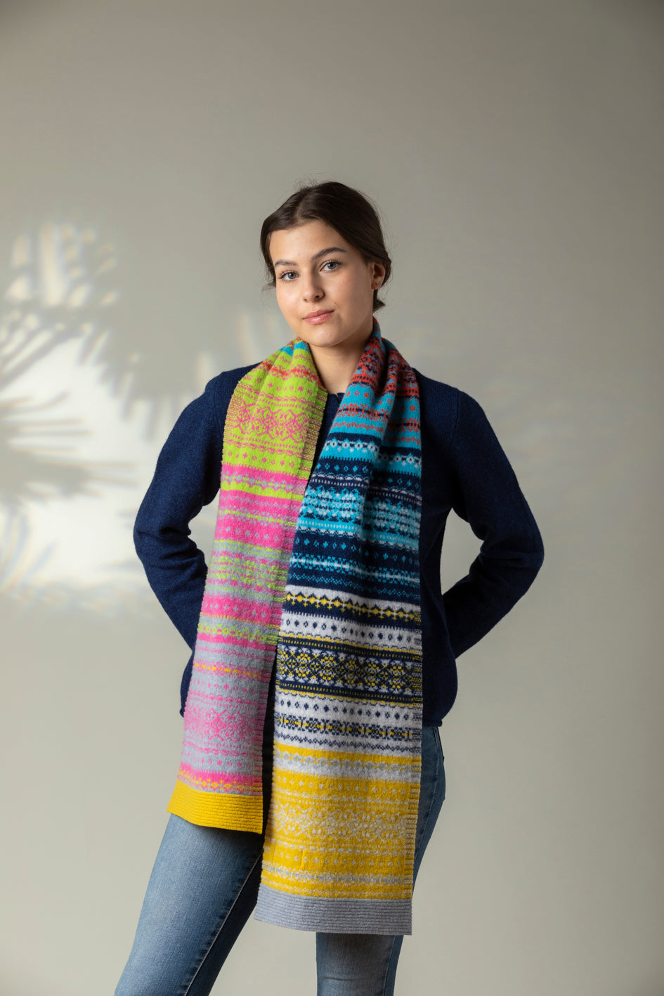 Eribe's Alloa Fair Isle Scarf in Festival