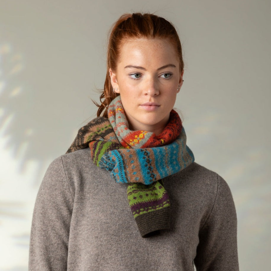 Eribe's Alloa Fair Isle Scarf in October