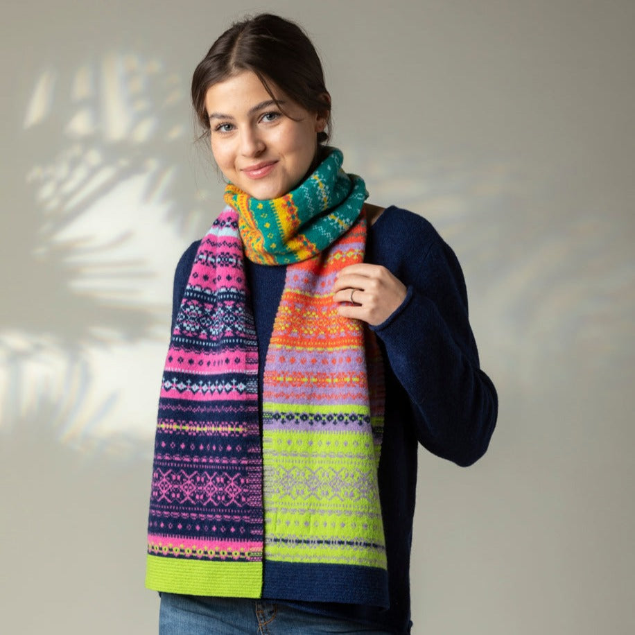 Eribé's Alloa Fair Isle Scarf in Molly-Calla