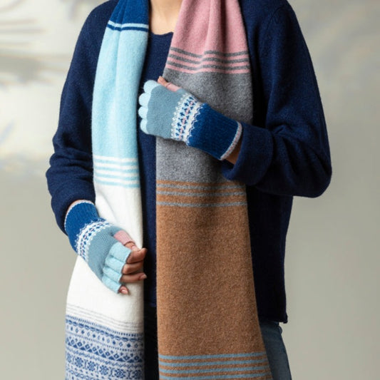 Eribe's Eribe's Alloa Fingerless winter gloves in dew