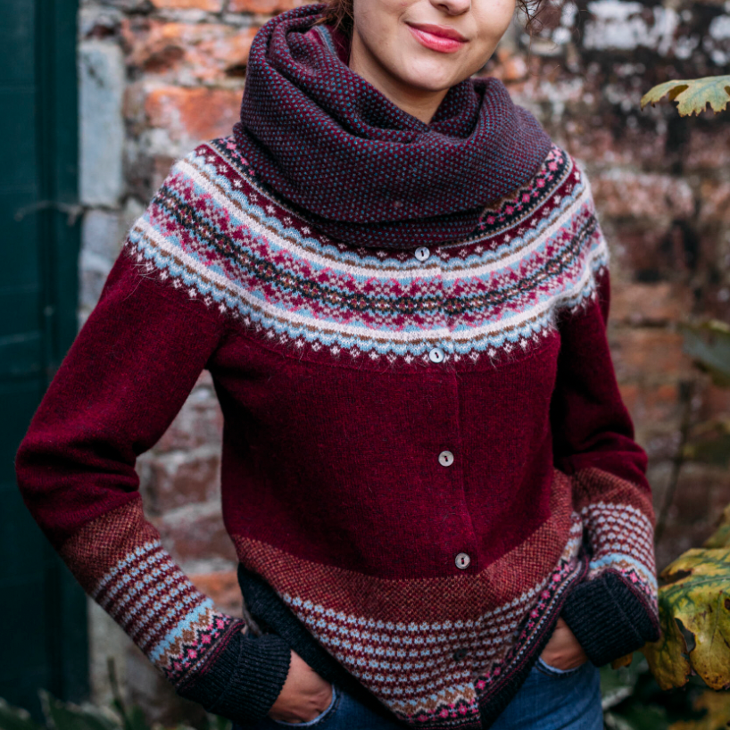 Eribe's Alpine cardigan in Potpourri