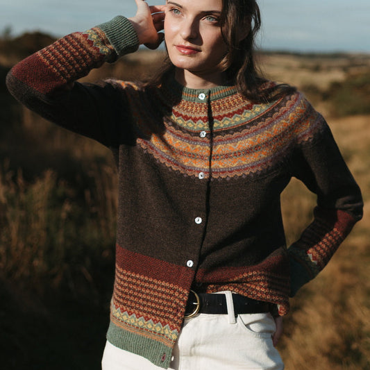Eribe fairisle Cardigan in Merino wool.