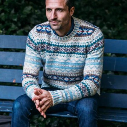 Eribe Knitwear - pure wool fairisle sweater for men. Online Australia and New Zealand.