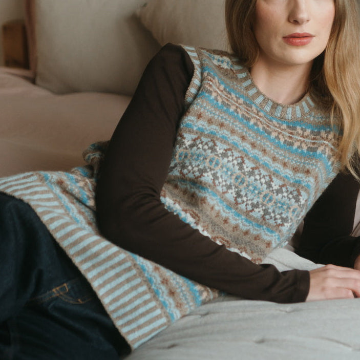 Eribe Merino Wool fairisle Vest 