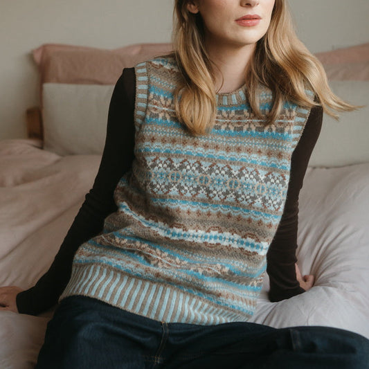 Eribe fairisle vest Scottish Knitwear