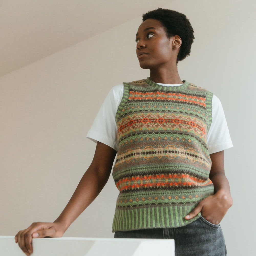 Eribe scottish knitwear traditional vest