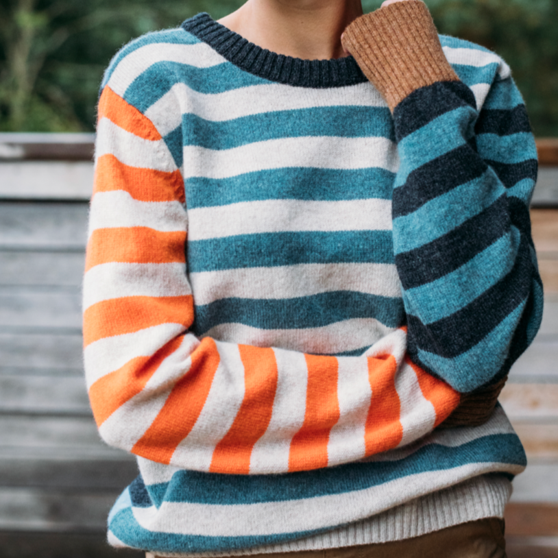 Eribé's Stobo Stripe Sweater in Phoebe