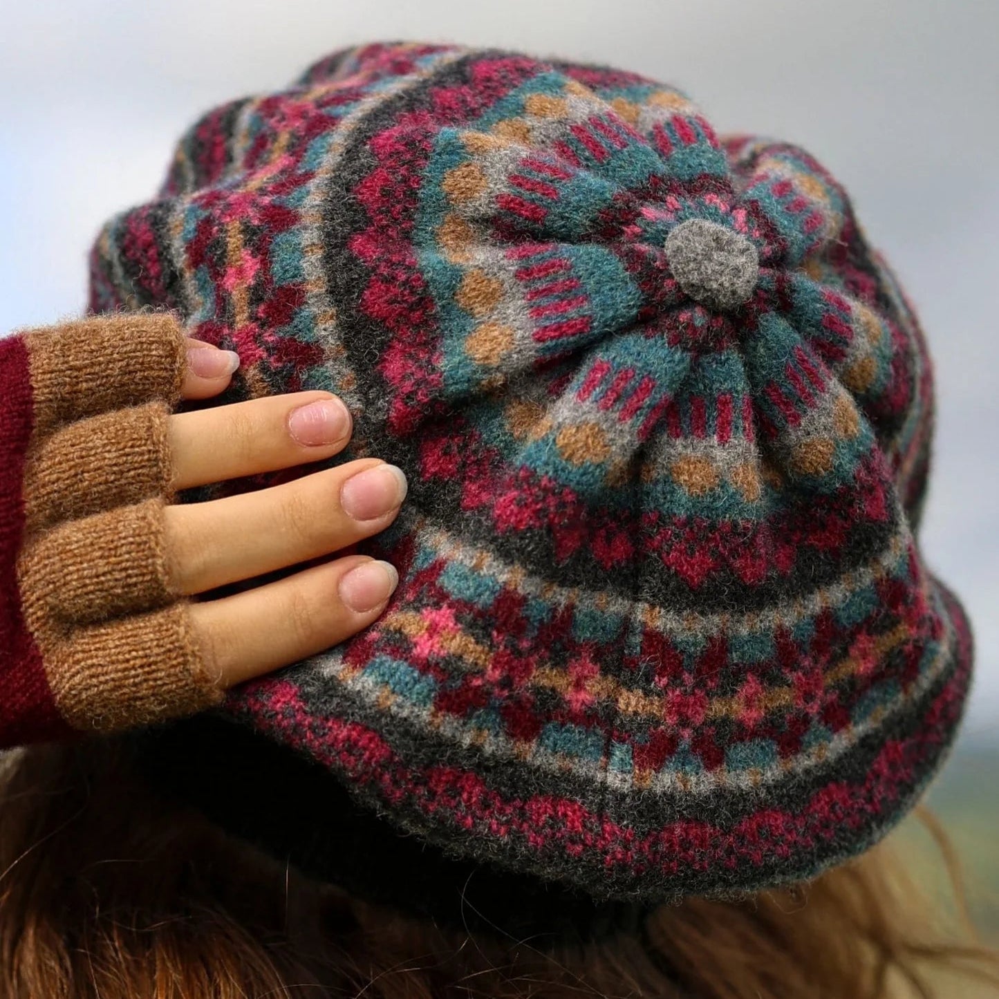 eribe alloa beret in velvet