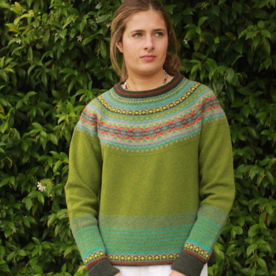 Eribe's Women's Alpine Sweater in Moss