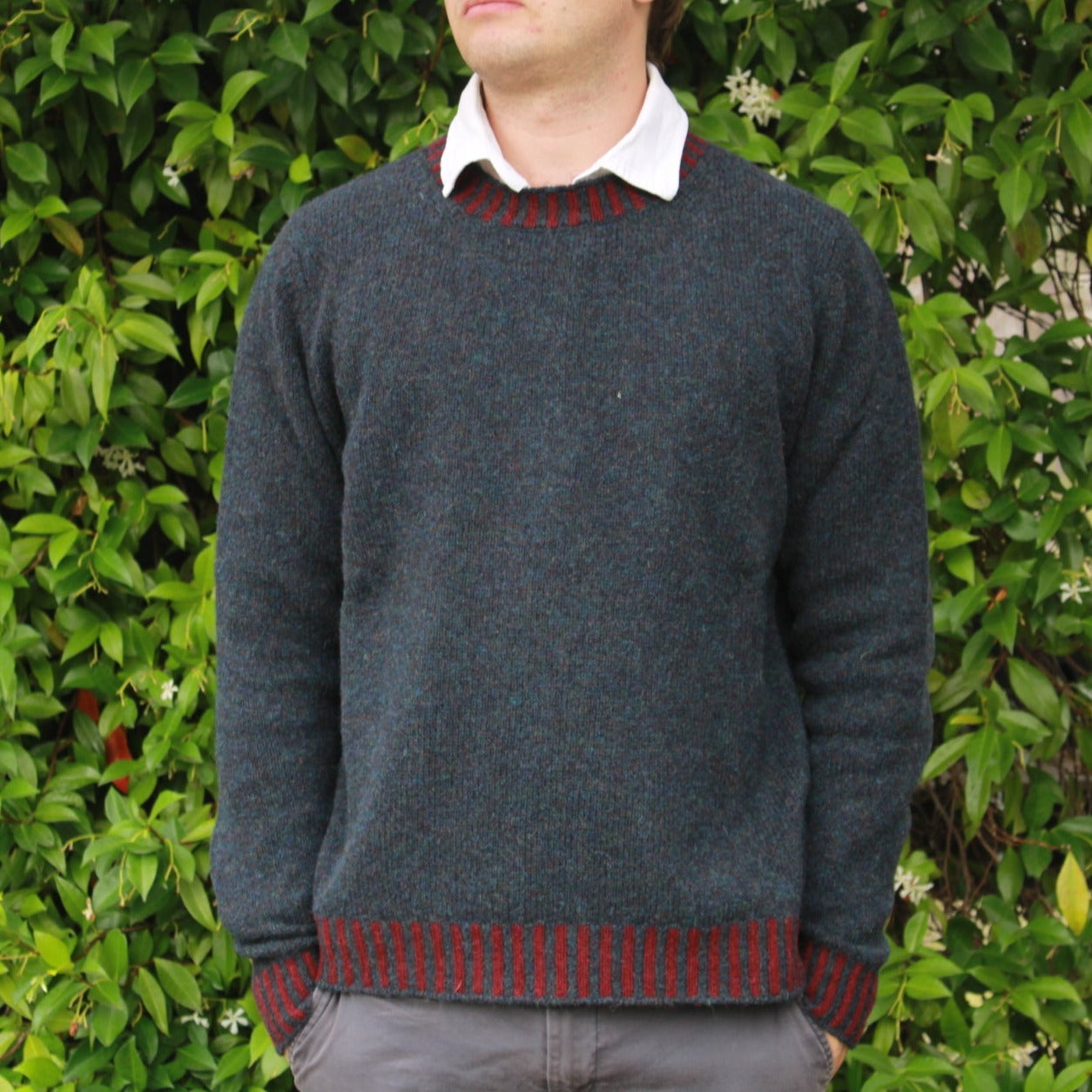 Eribe's Men's Bruar Sweater in Black Grouse