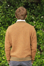 Eribe Men's Bruar Sweater in Brambling, back view of men's jumper