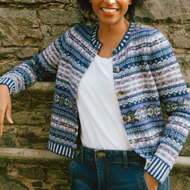 Eribe inross cardigan in Saphire