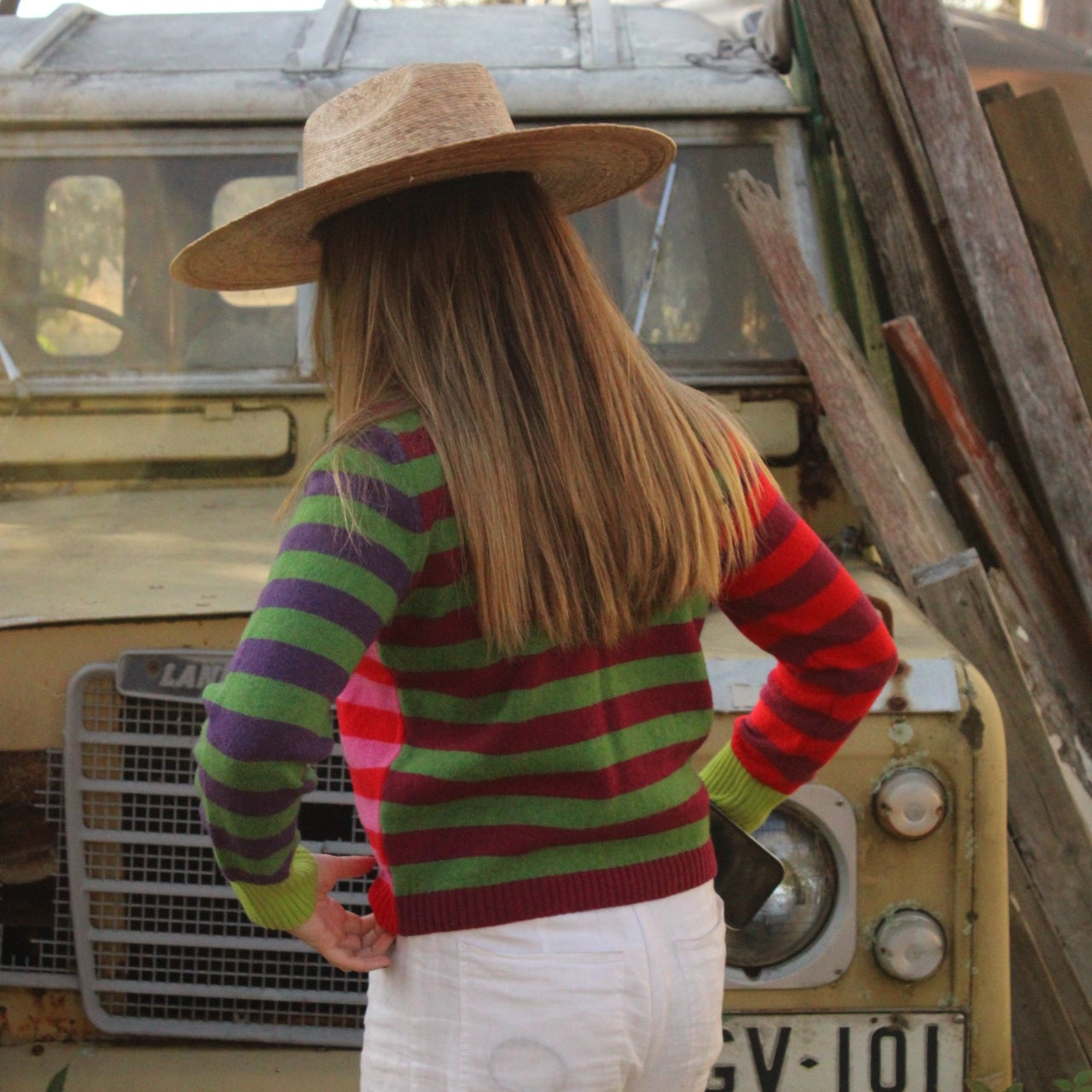 Striped Sweater in Merino Wool from Eribe Scottish Knitwear.