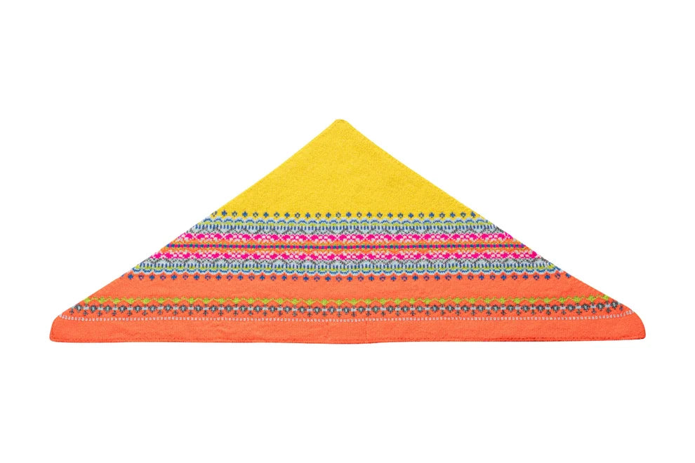 Eribe - Fairisle Triangle Scarf - Charm/Bonnie